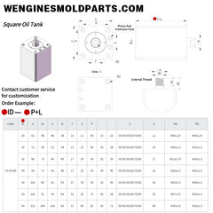 square oil tank