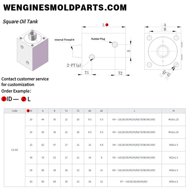 square oil tank