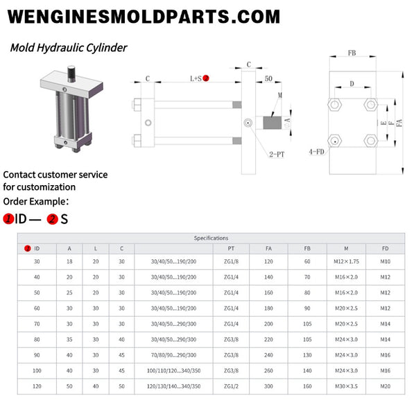 Mold Hydraulic Cylinder